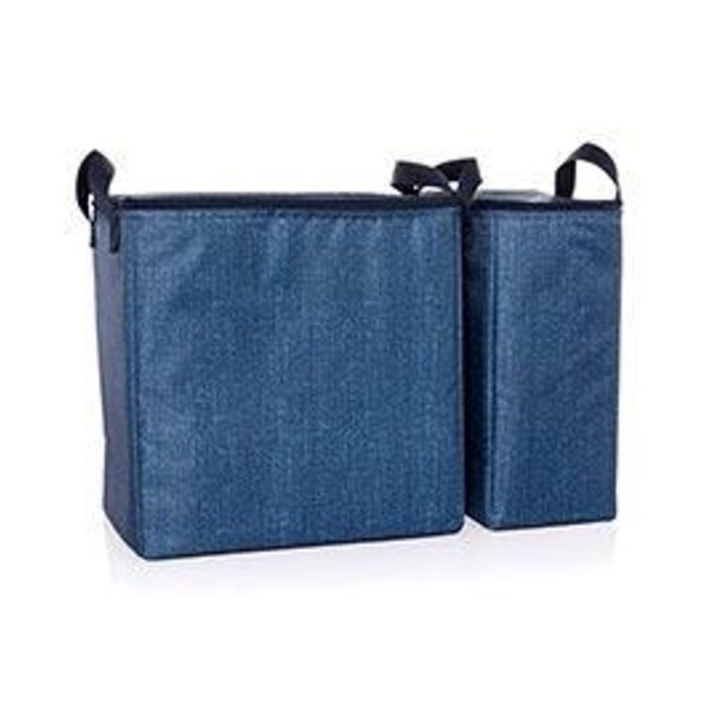 Thirty One Double Chill Thermal Set Blue Crosshatch